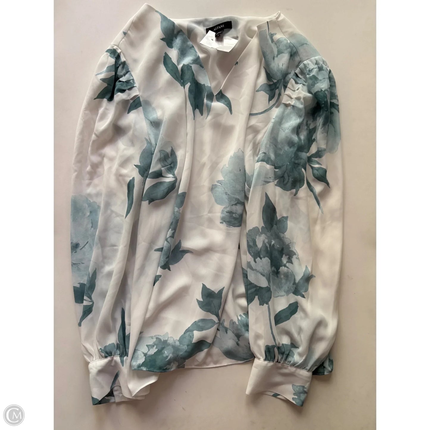 Blouse Long Sleeve By Alfani In Floral Print, Size: 2x