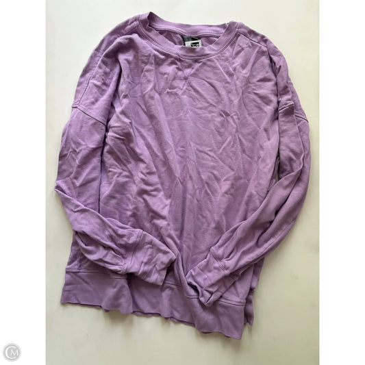 Sweatshirt Crewneck By Sweaty Betty In Purple, Size: Xl
