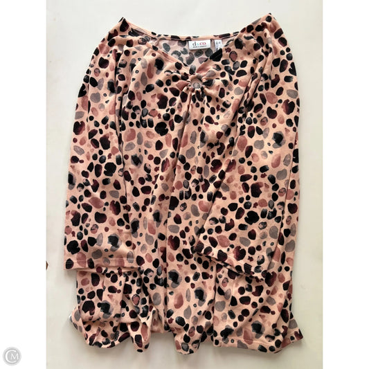 Sweater By Denim And Co Qvc In Animal Print, Size: 3x