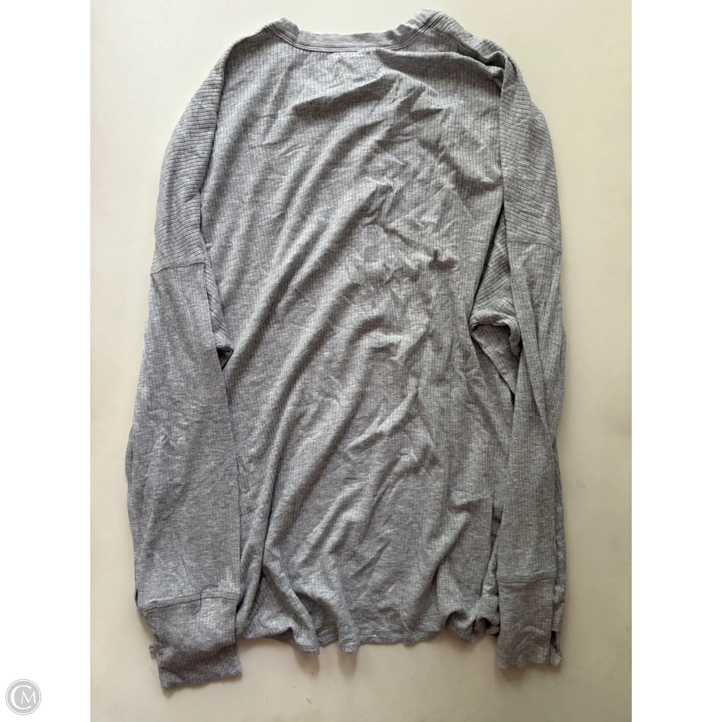 Top Long Sleeve By Aerie In Grey, Size: Xl