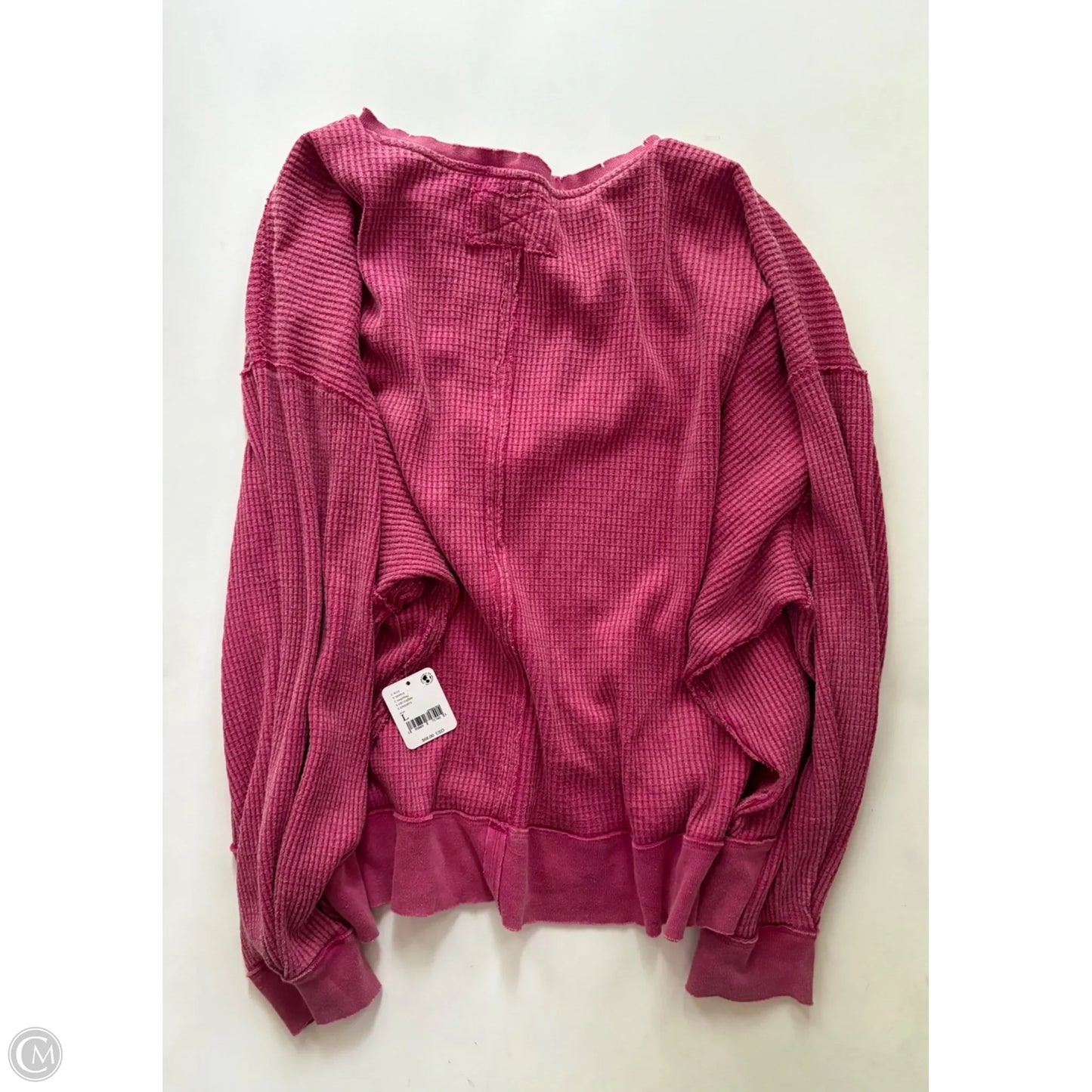 Sweatshirt Crewneck By Free People In Pink, Size: L