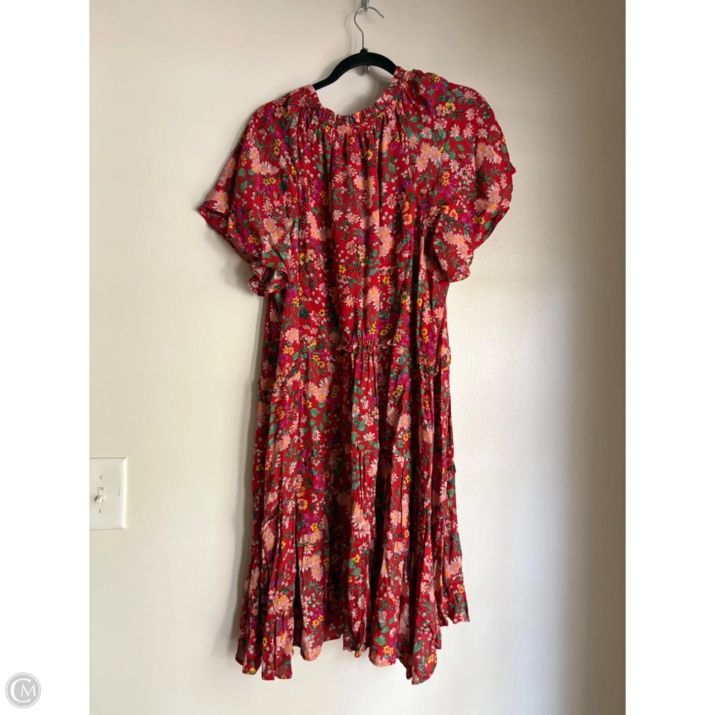 Dress Casual Short By Anthropologie In Floral Print, Size: 1x