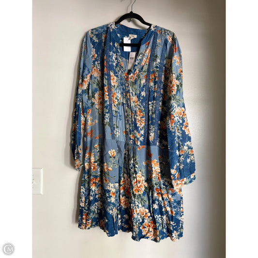 Dress Casual Short By Tiny In Floral Print, Size: Xl