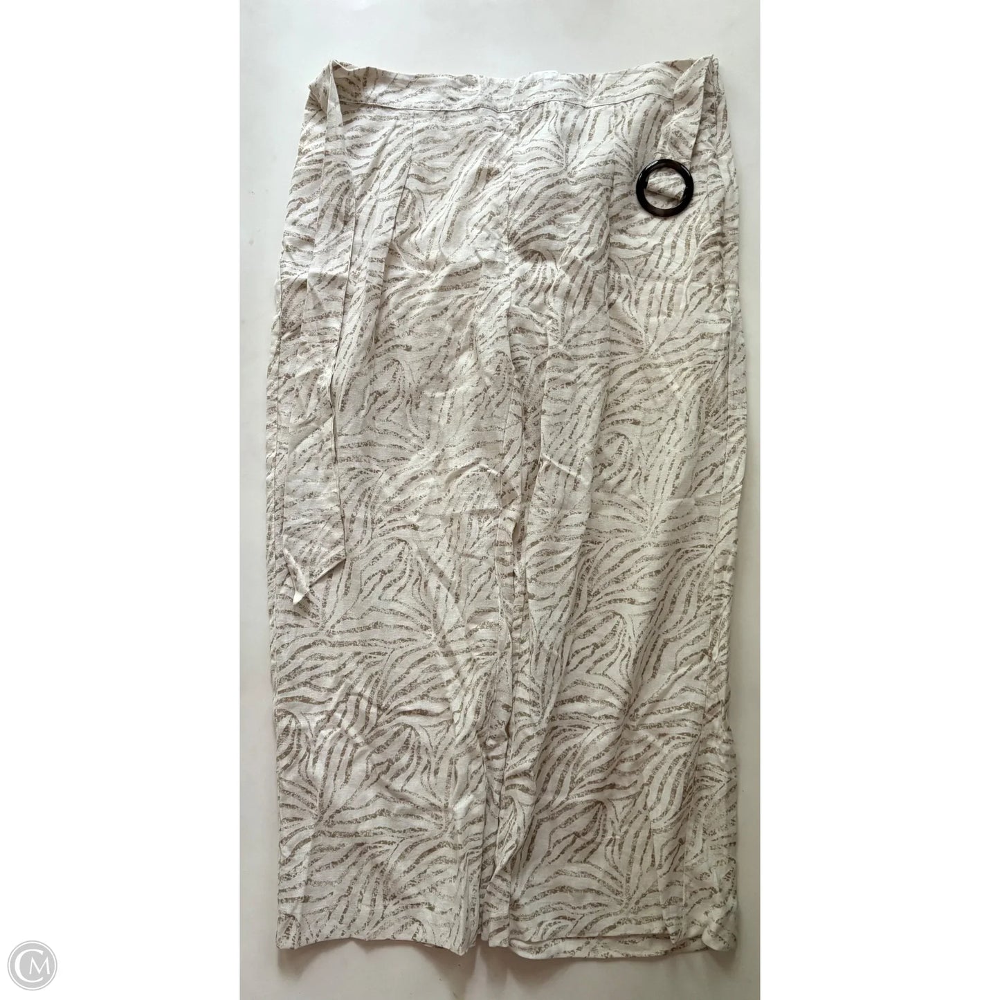 Pants Linen By New Directions In Cream, Size: 14