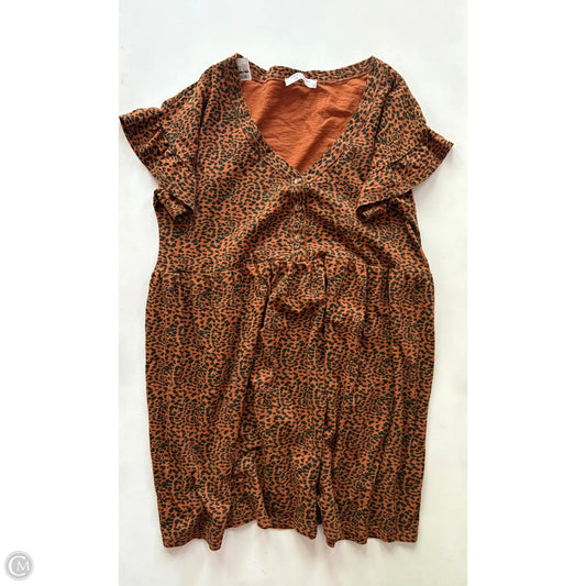 Dress Casual Short By Known Suppy In Animal Print, Size: S