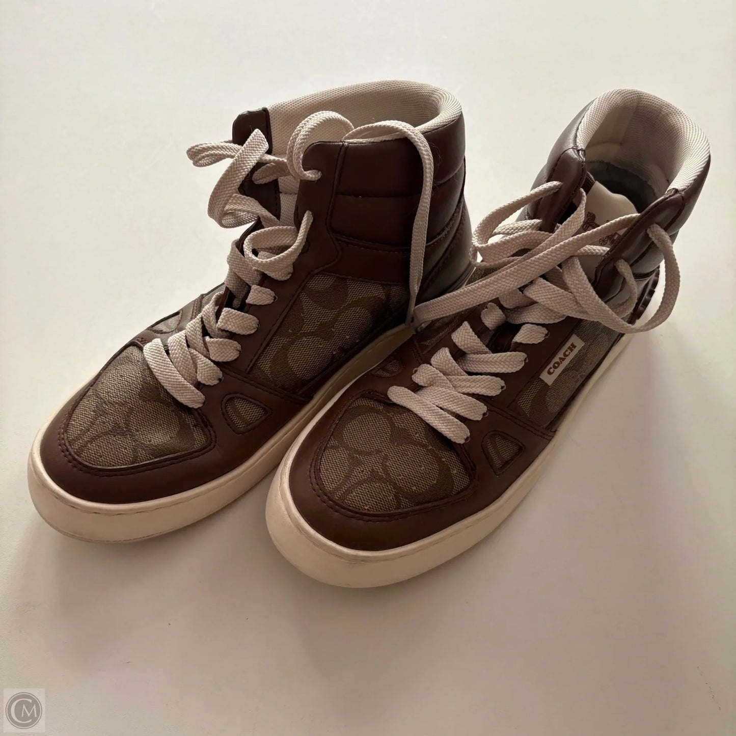 Boots Designer By Coach In Brown, Size: 7