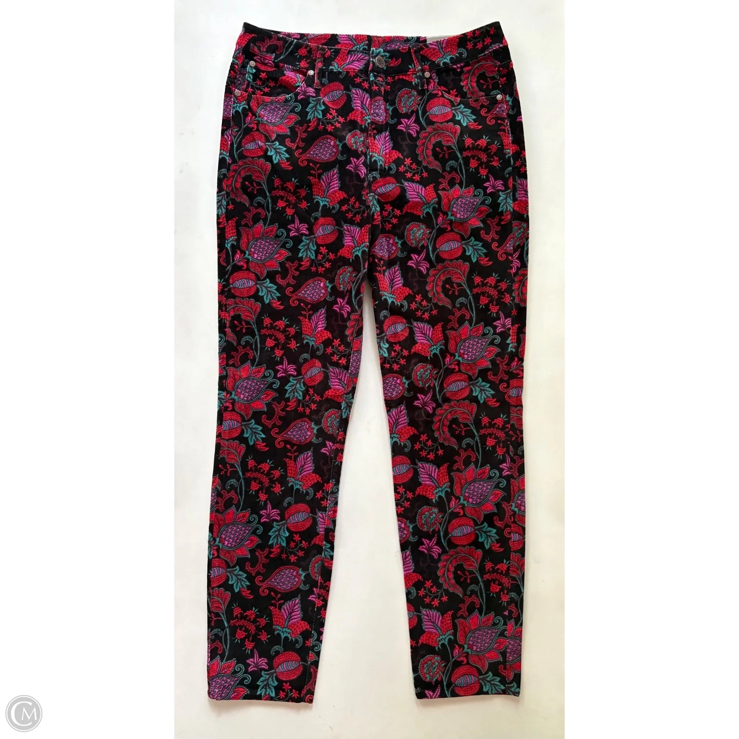 Pants Corduroy By Soft Surroundings In Floral Print, Size: 12