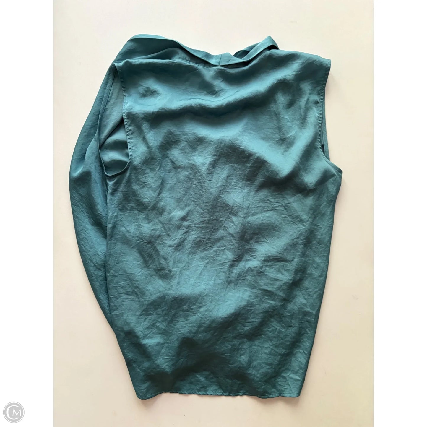 Blouse Sleeveless By Ann Taylor In Blue, Size: S