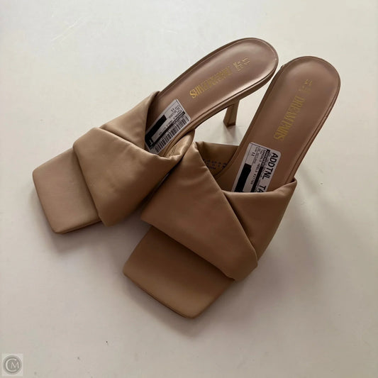 Sandals Heels Kitten By Dreamers In Tan, Size: 11