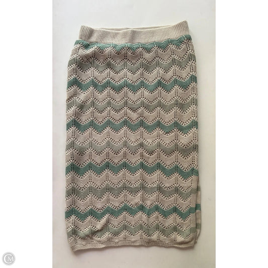 Skirt Maxi By Cato In Green, Size: 4