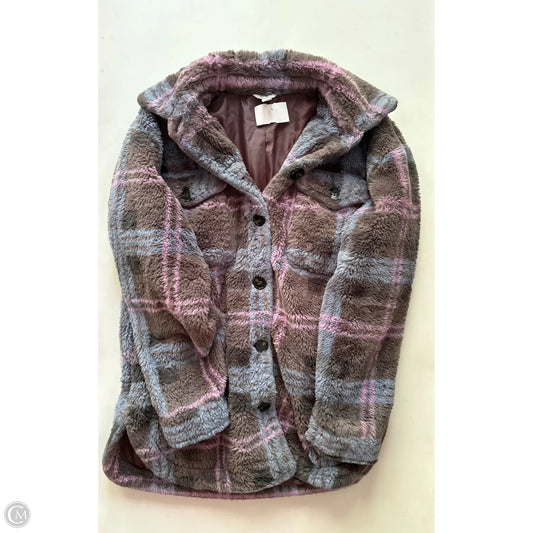 Jacket Faux Fur & Sherpa By Cato In Multi-colored, Size: S