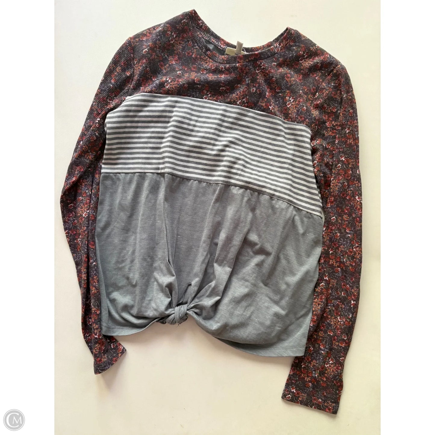 Top Long Sleeve By Belle Du Jour In Floral Print, Size: M