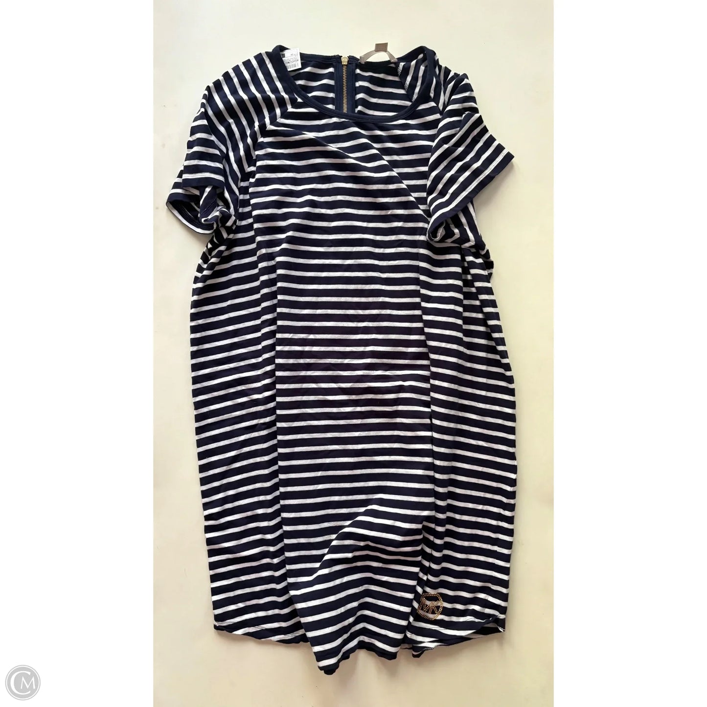 Dress Designer By Michael Kors In Striped Pattern, Size: 2x