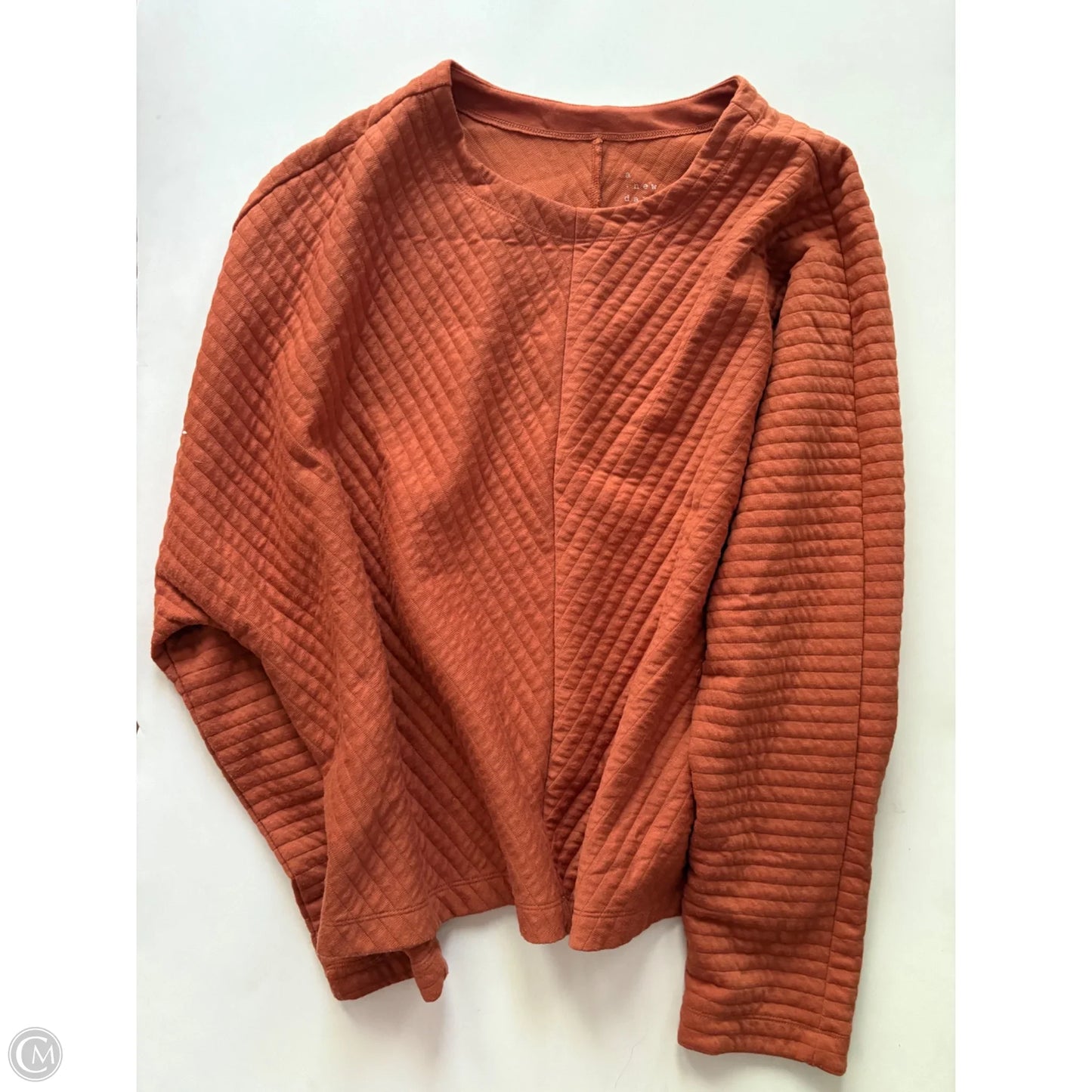 Top Long Sleeve By A New Day In Orange, Size: 2x