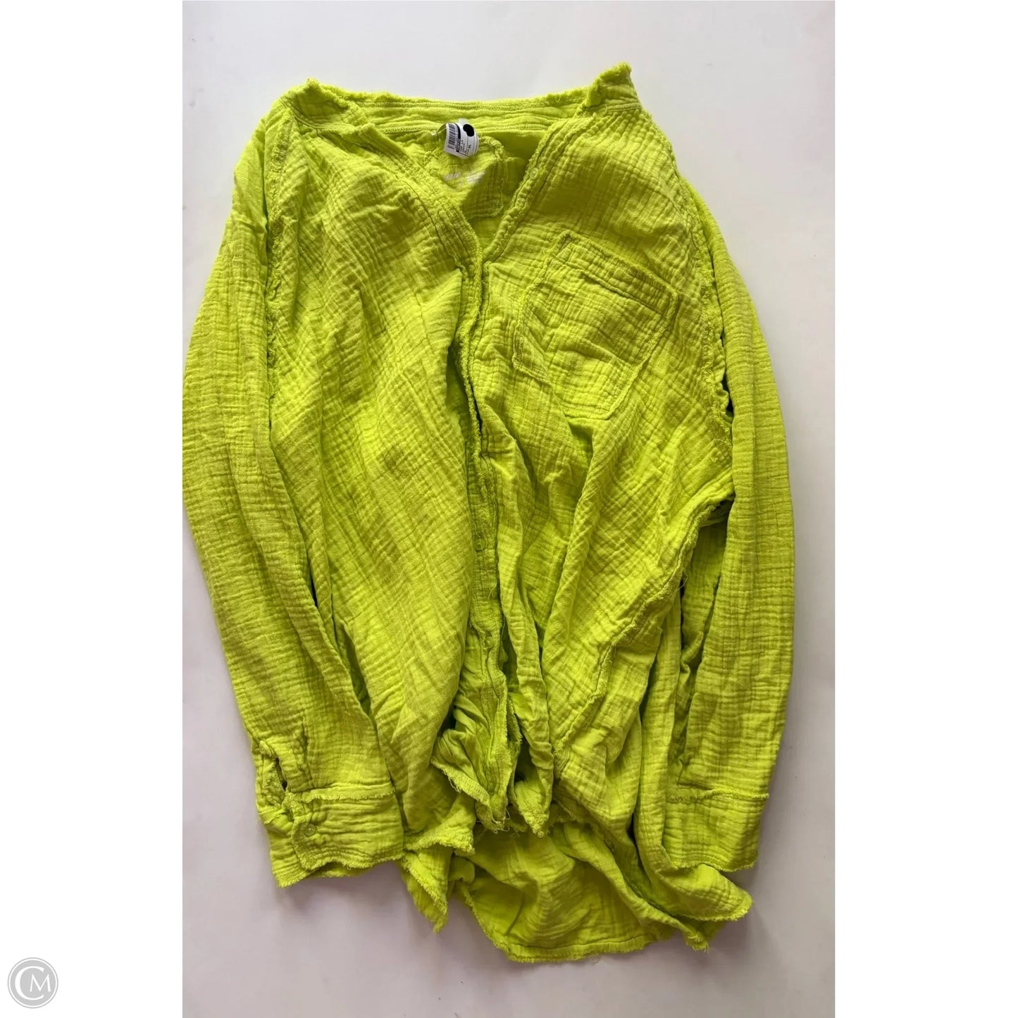 Top Long Sleeve By Aerie In Green, Size: Xl