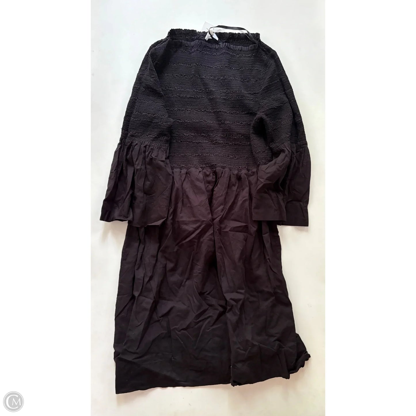 Dress Casual Midi By Calvin Klein In Black, Size: L