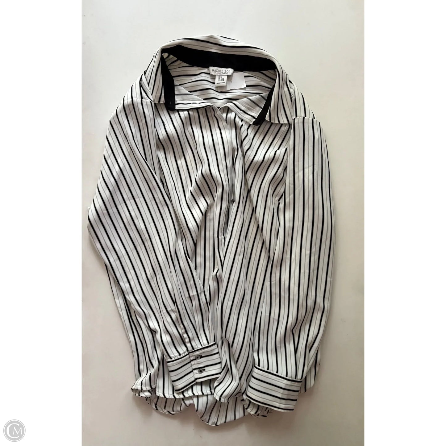 Top Long Sleeve By Rachel Zoe In Striped Pattern, Size: 2x