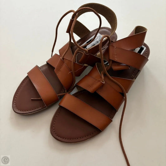 Sandals Heels Block By Rock And Candy In Brown, Size: 11