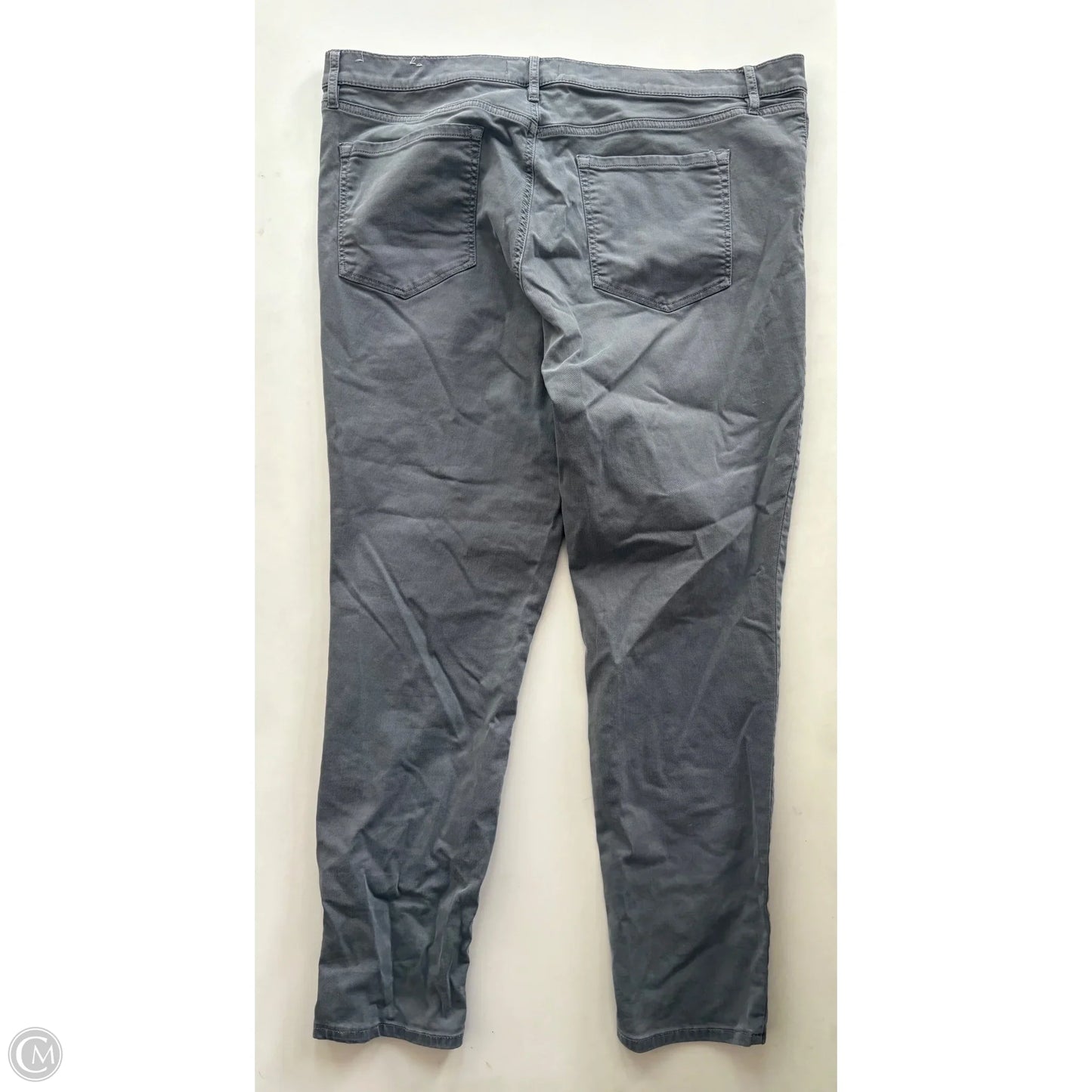 Jeans Straight By Loft In Grey, Size: 18