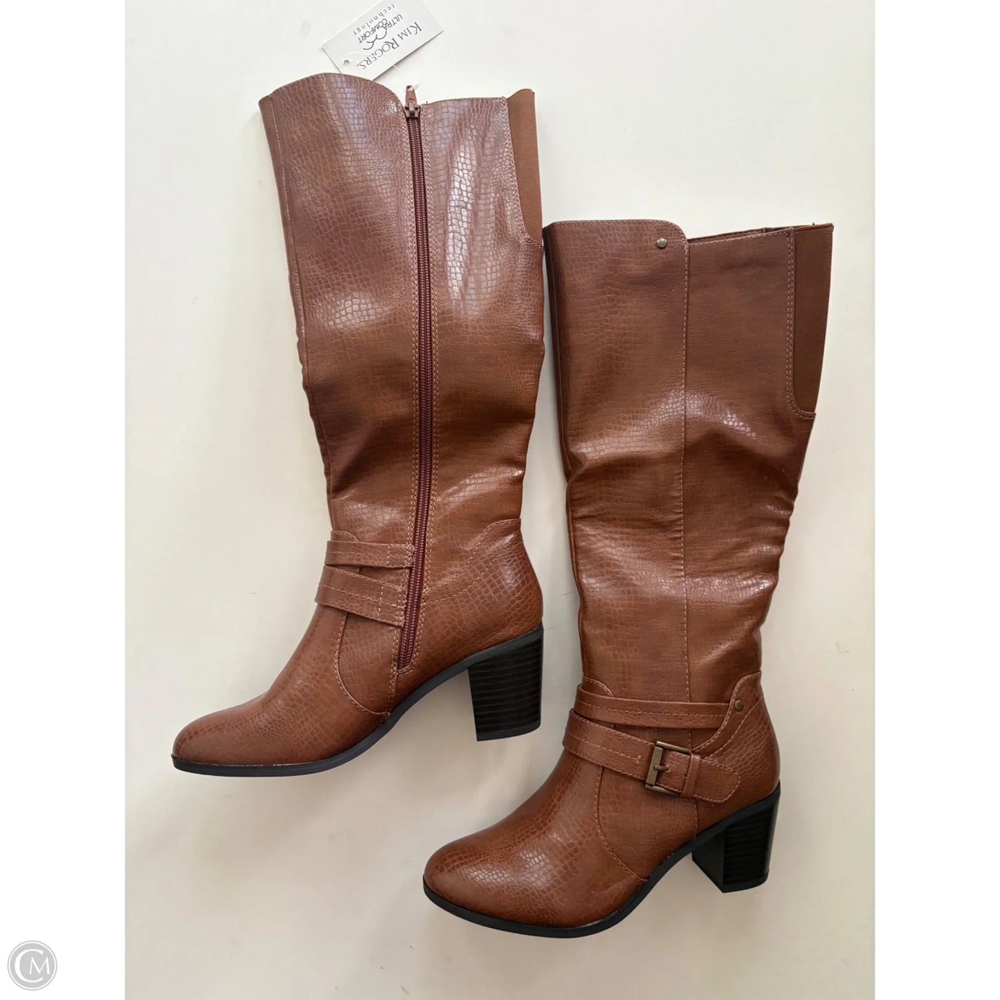 Boots Knee Heels By Kim Rogers In Brown, Size: 7