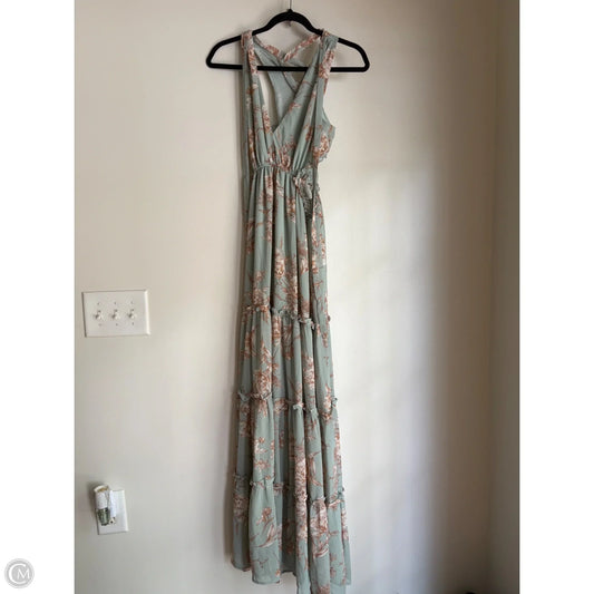 Dress Casual Maxi By Privy In Green, Size: M