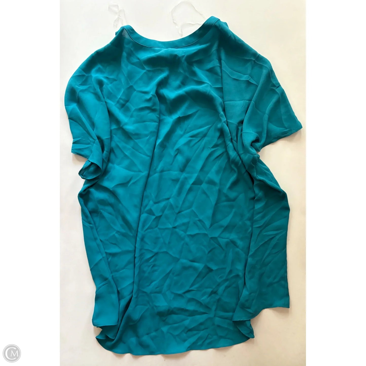 Blouse Short Sleeve By Worthington In Blue, Size: 2x