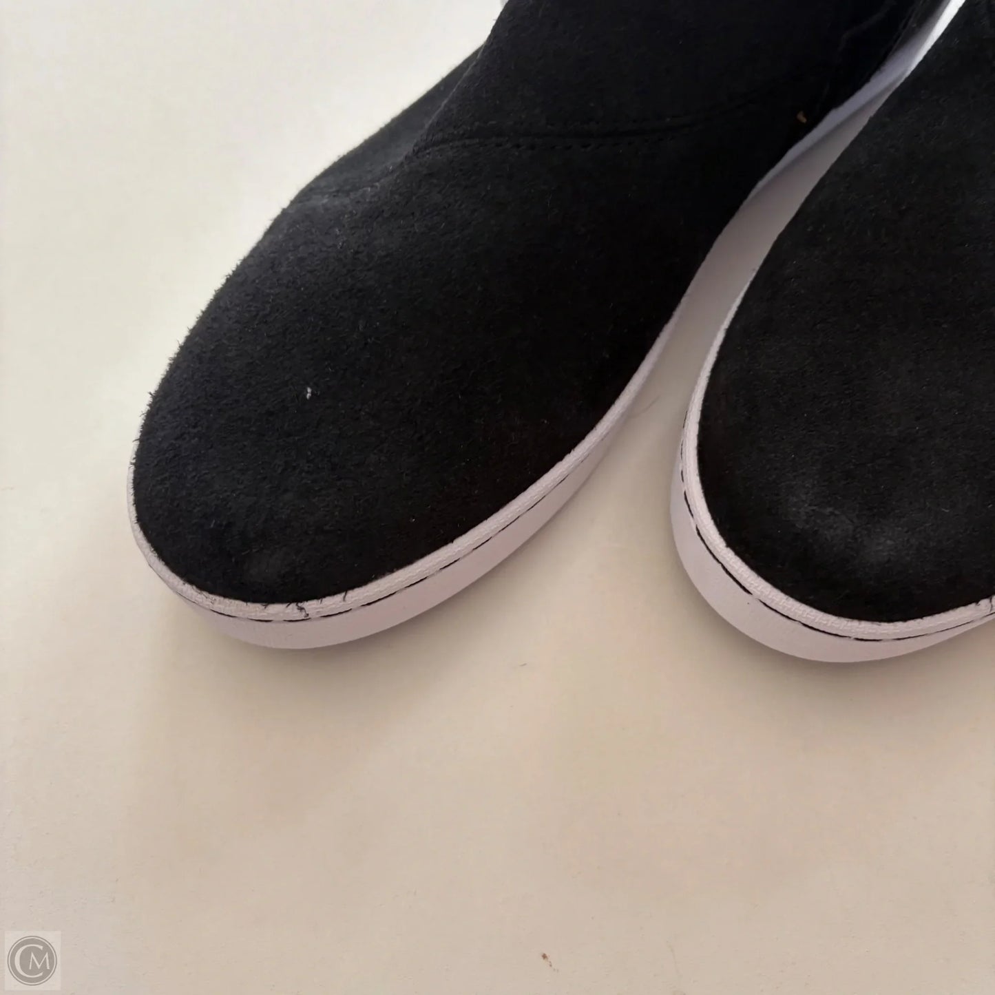 Boots Ankle Flats By Clarks In Black, Size: 11