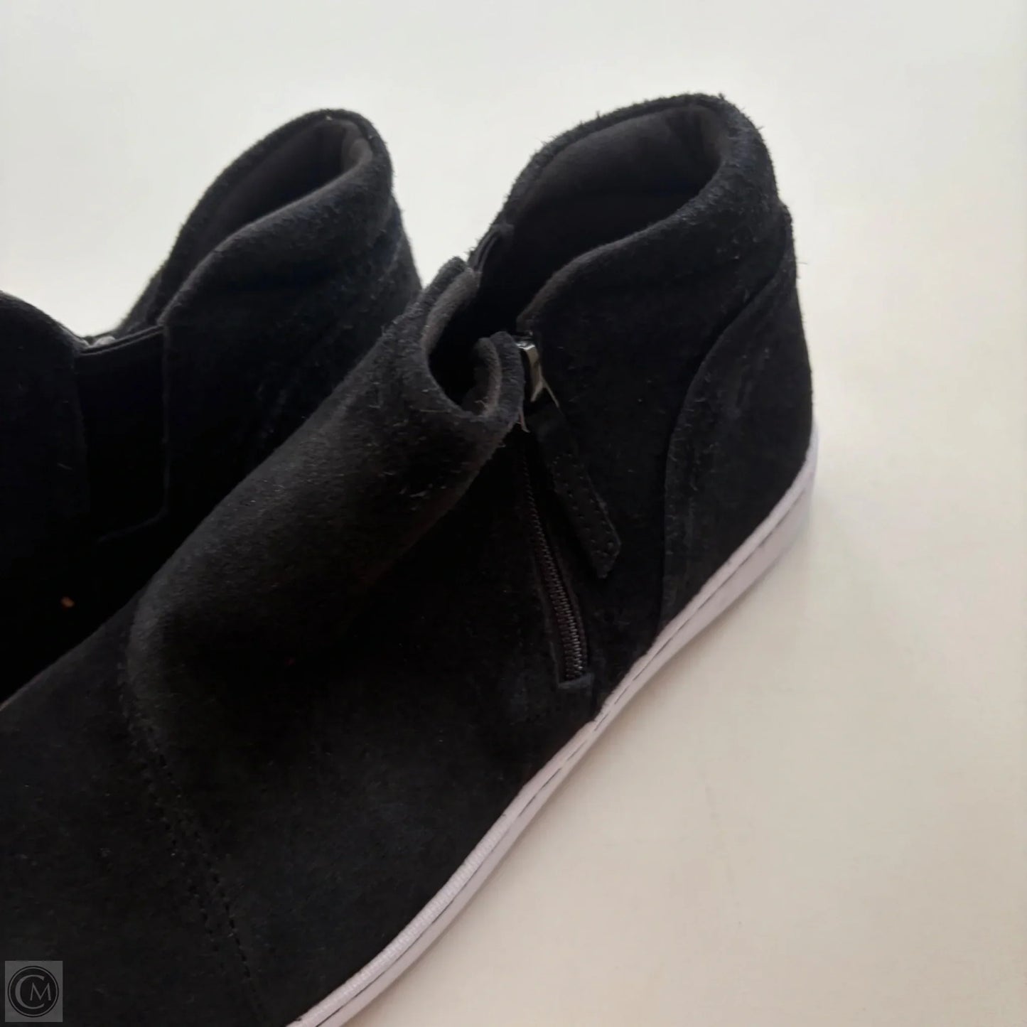 Boots Ankle Flats By Clarks In Black, Size: 11