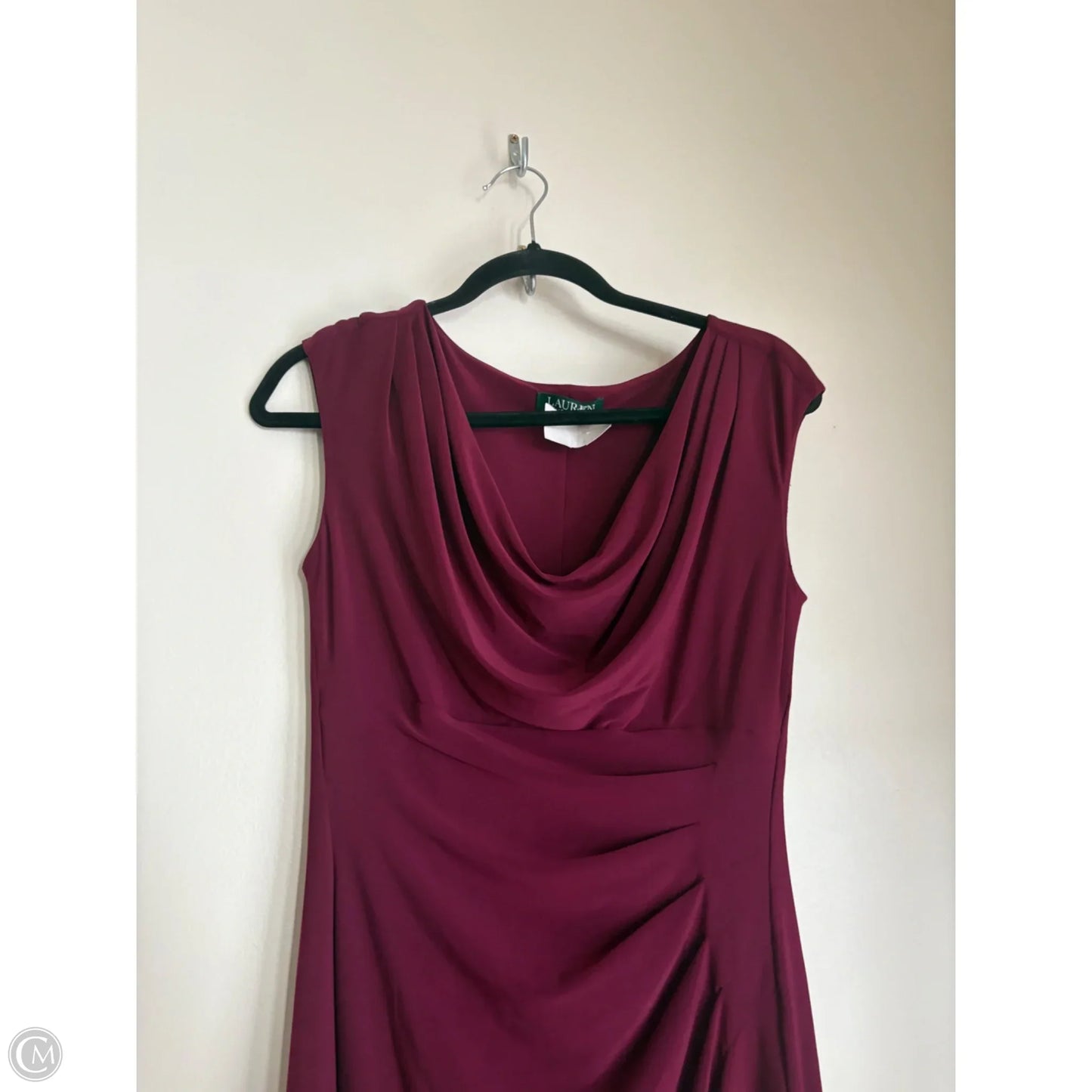Dress Work By Ralph Lauren In Maroon, Size: S