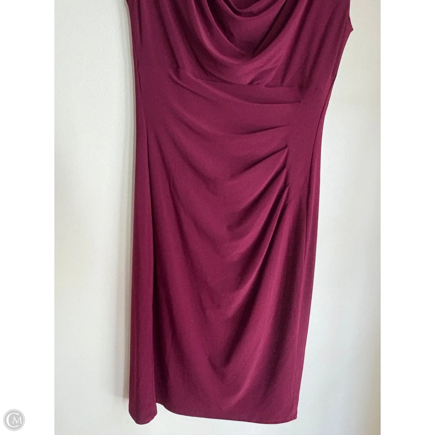 Dress Work By Ralph Lauren In Maroon, Size: S