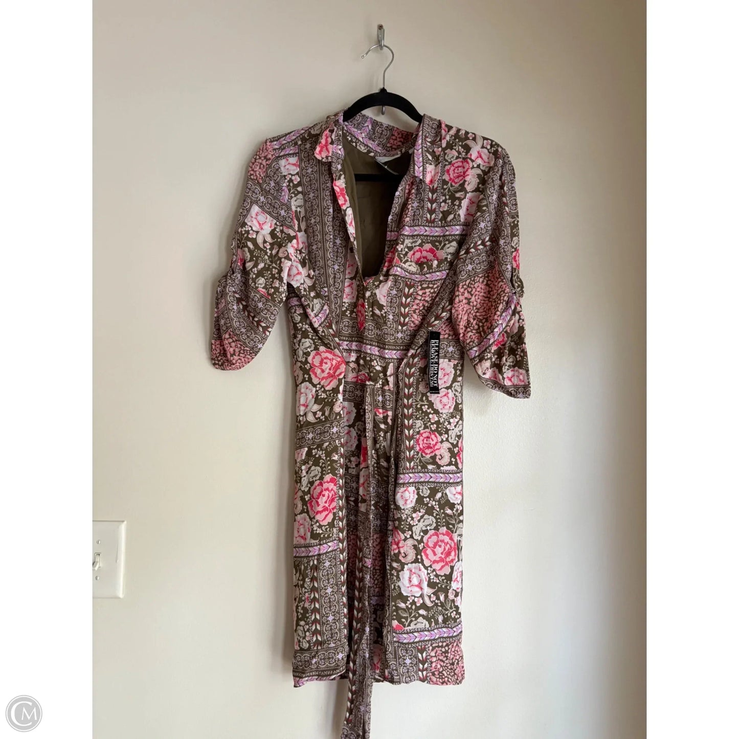 Dress Casual Midi By New York And Co In Floral Print, Size: L