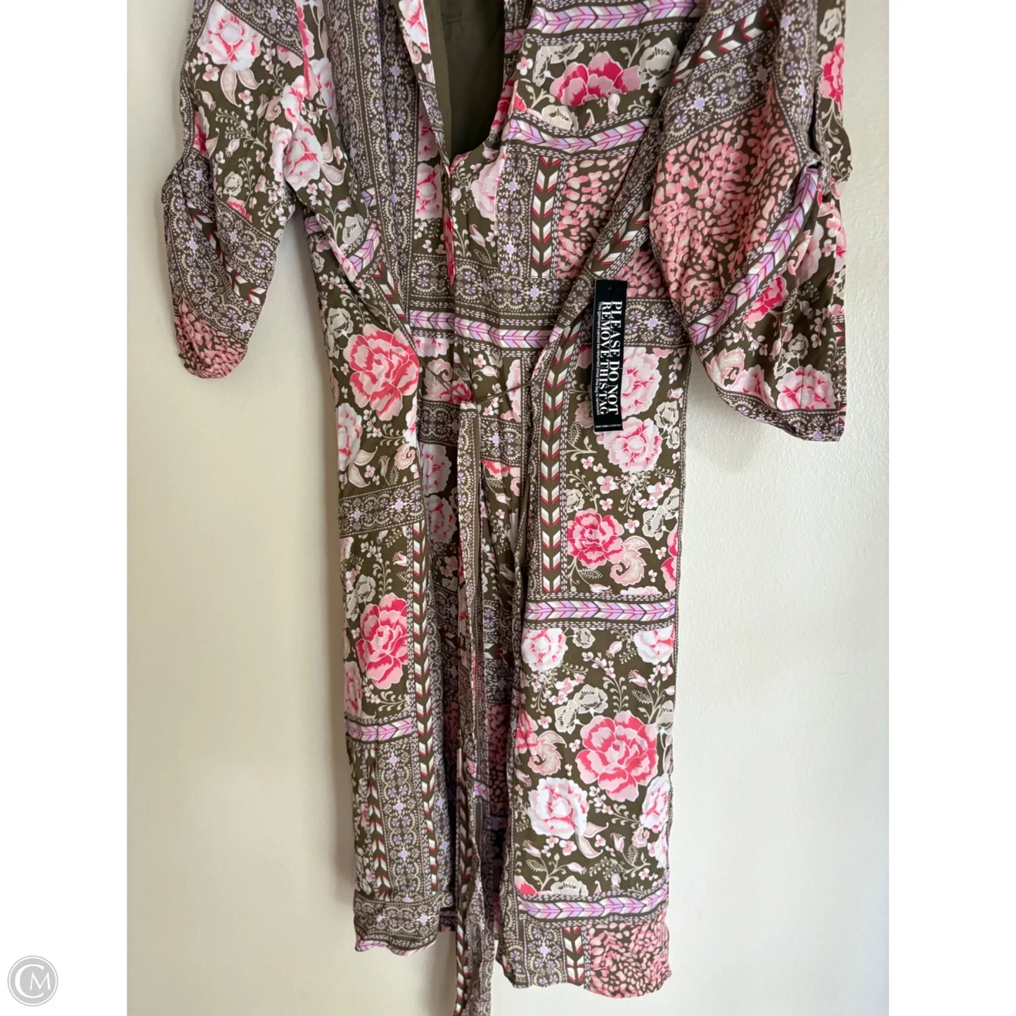 Dress Casual Midi By New York And Co In Floral Print, Size: L