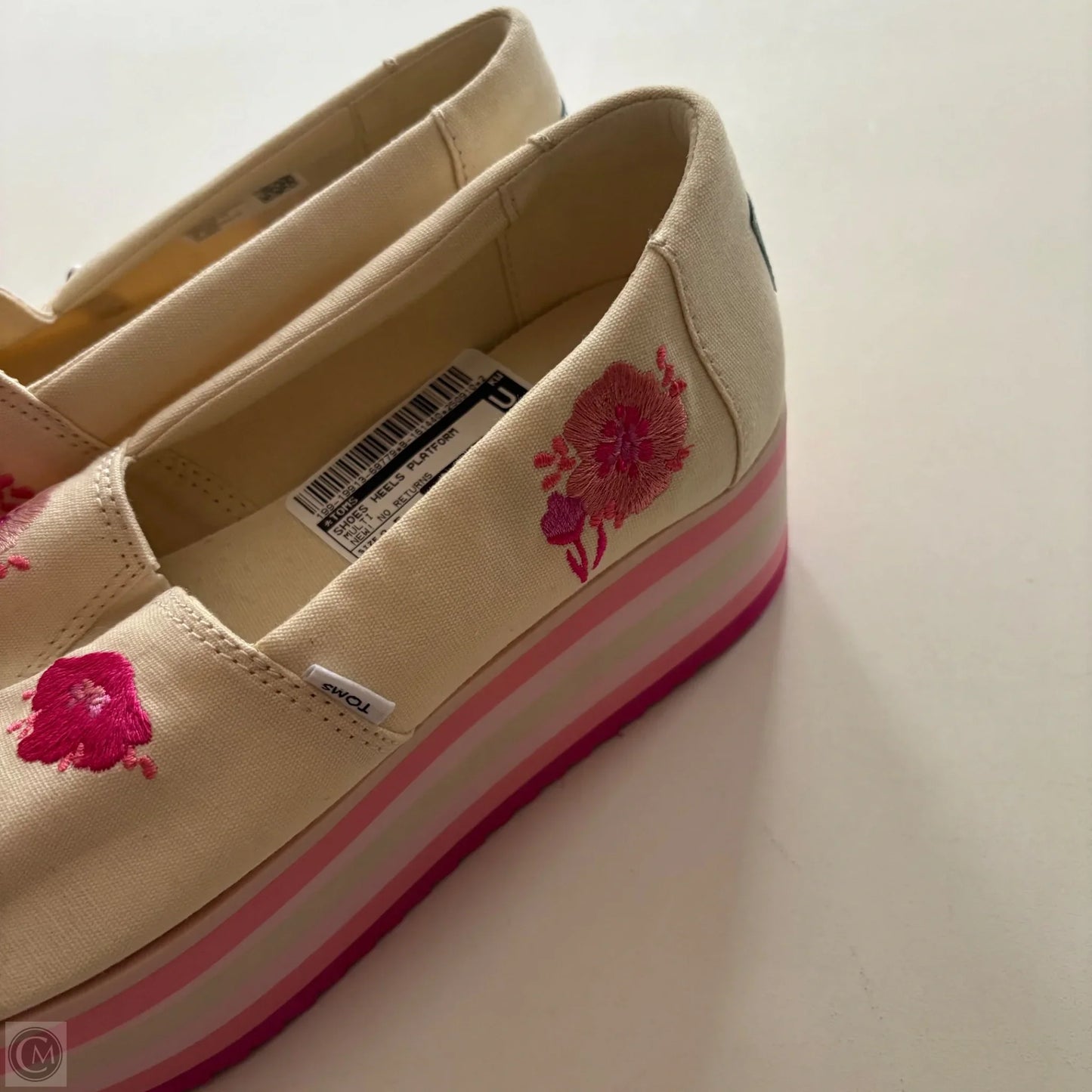 Shoes Heels Platform By Toms In Multi-colored, Size: 8.5