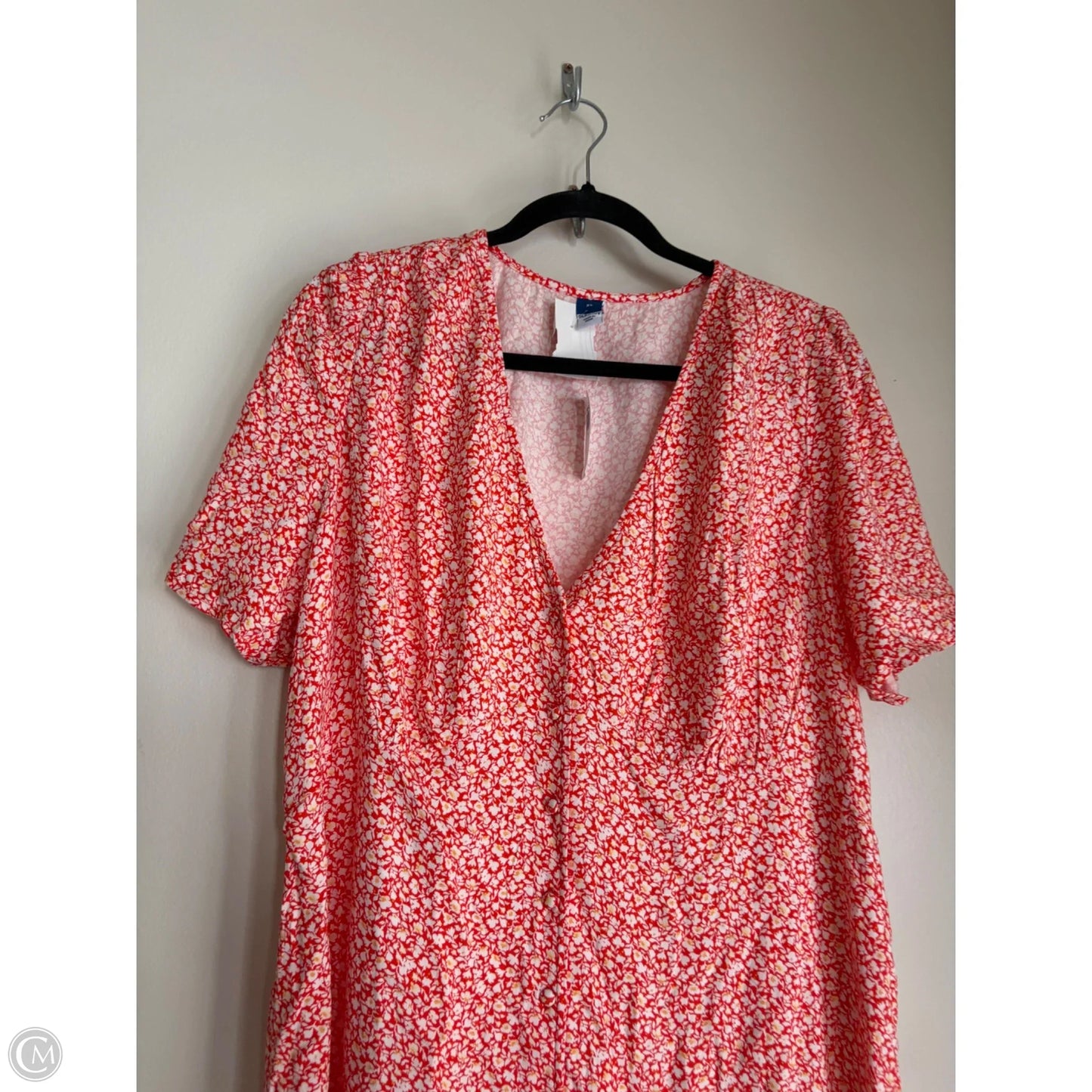Dress Casual Midi By Old Navy In Orange, Size: Xl