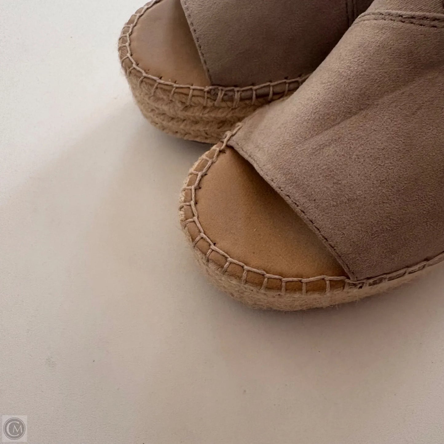 Sandals Heels Wedge By Franco Sarto In Tan, Size: 6