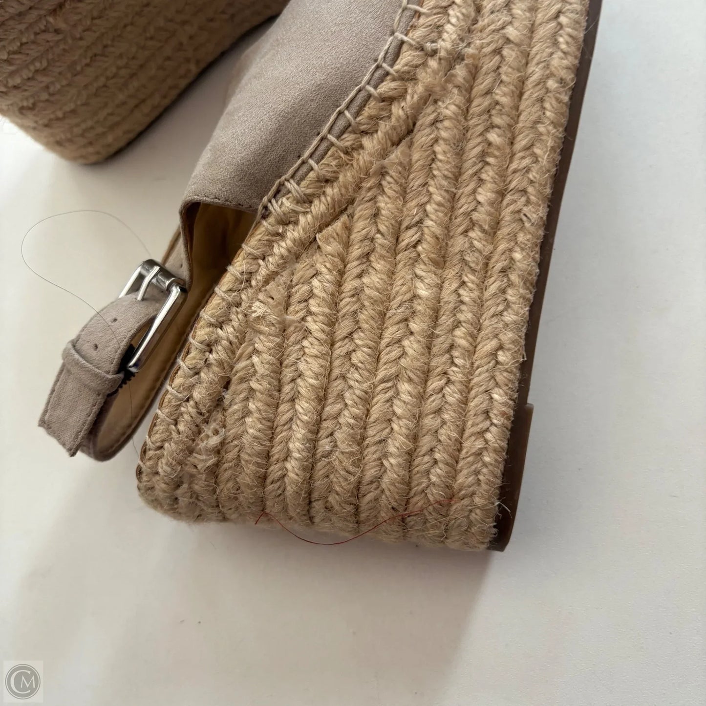 Sandals Heels Wedge By Franco Sarto In Tan, Size: 6