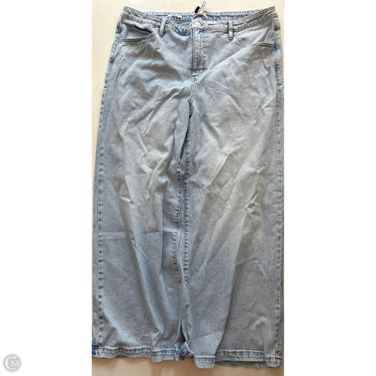 Jeans Wide Leg By Ava & Viv In Blue, Size: 20