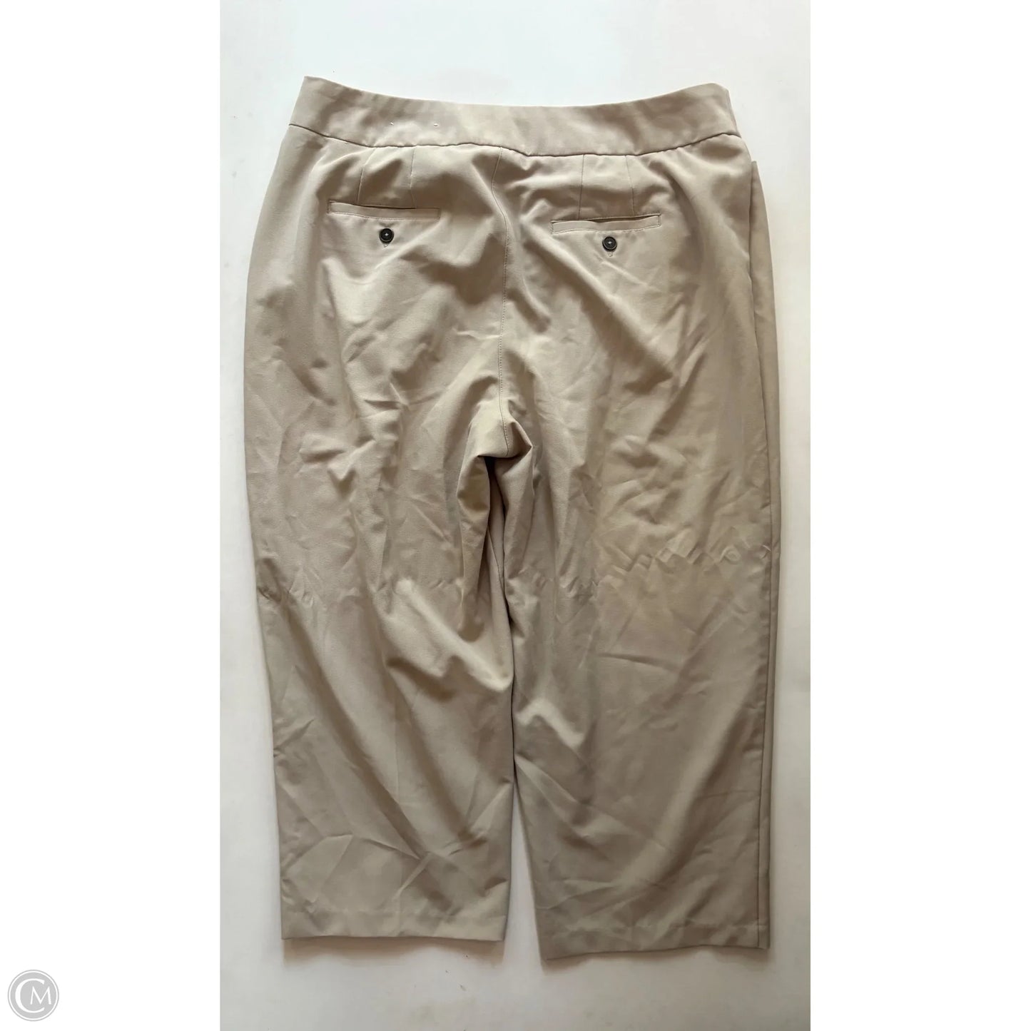 Pants Cropped By Cato In Tan, Size: 16