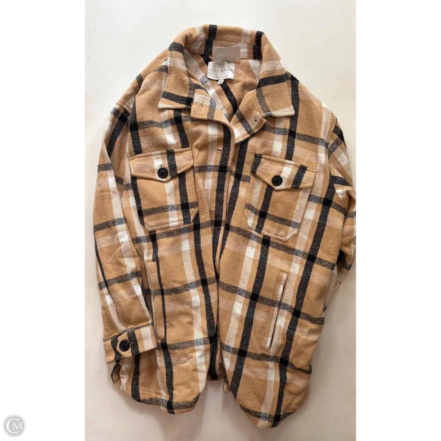 Jacket Other By Lucky Brand In Plaid Pattern, Size: Xl