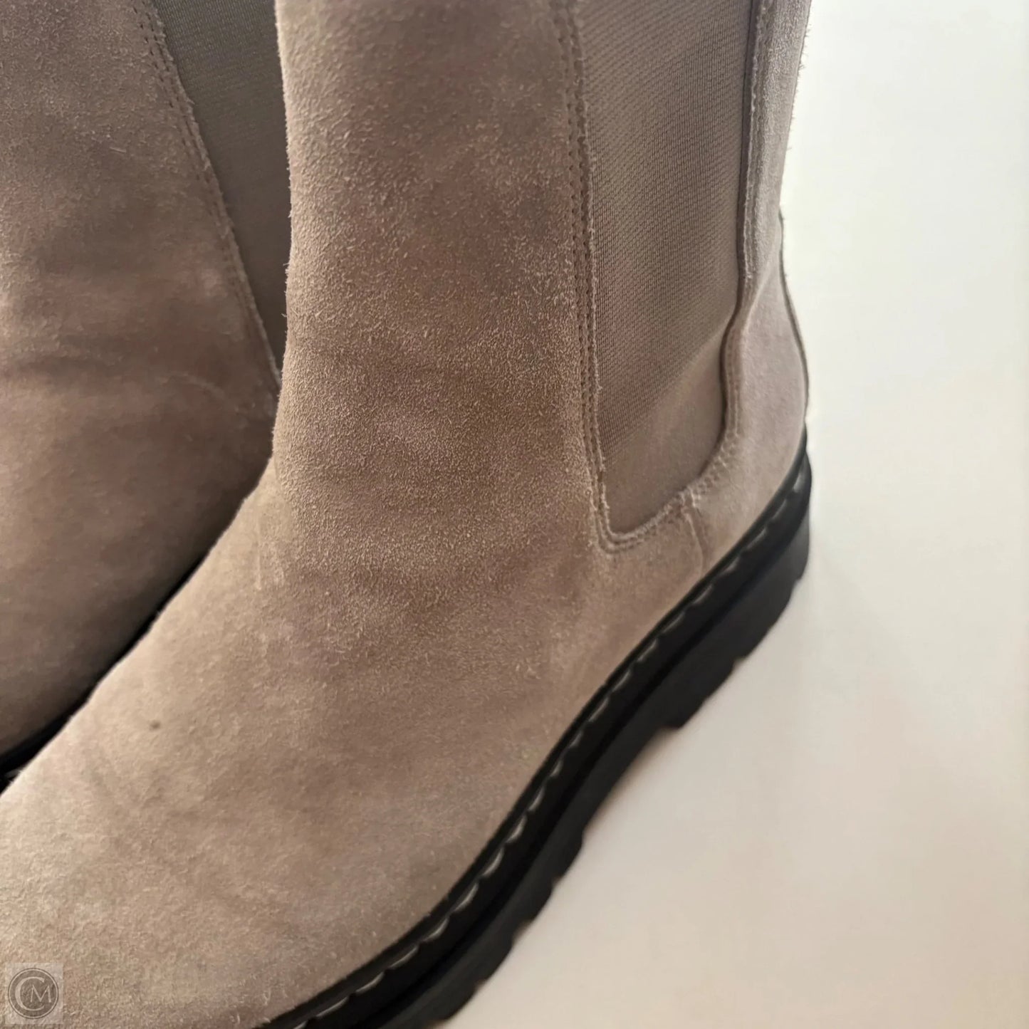 Boots Ankle Heels By Marc Fisher In Grey, Size: 9