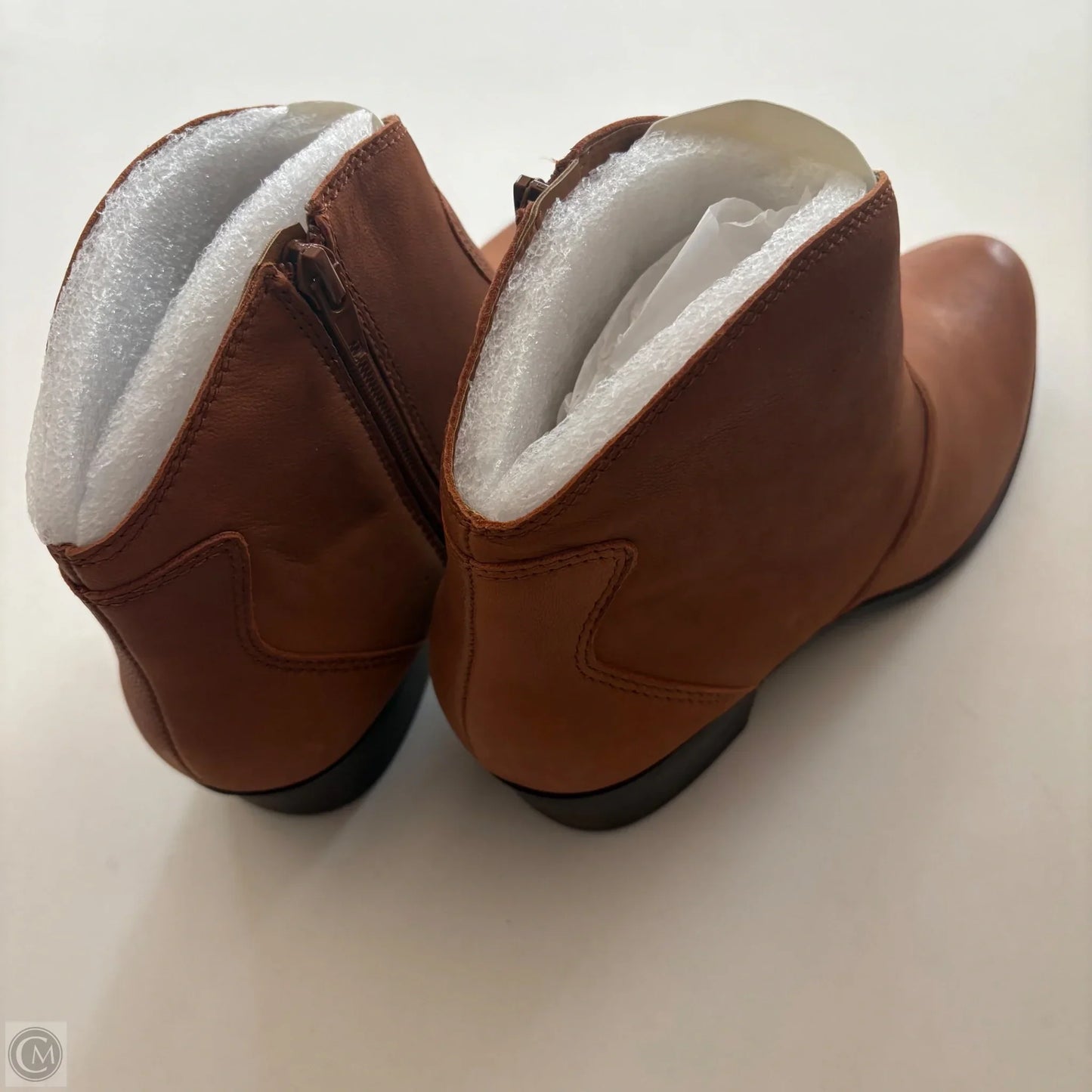 Boots Ankle Heels By Lucky Brand In Brown, Size: 9.5