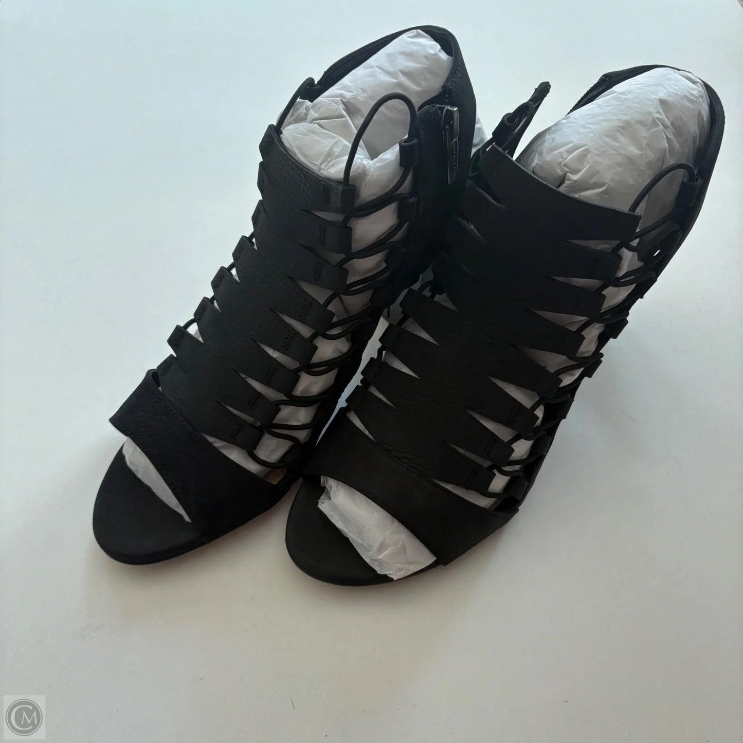 Sandals Heels Block By Vince Camuto In Black, Size: 9.5