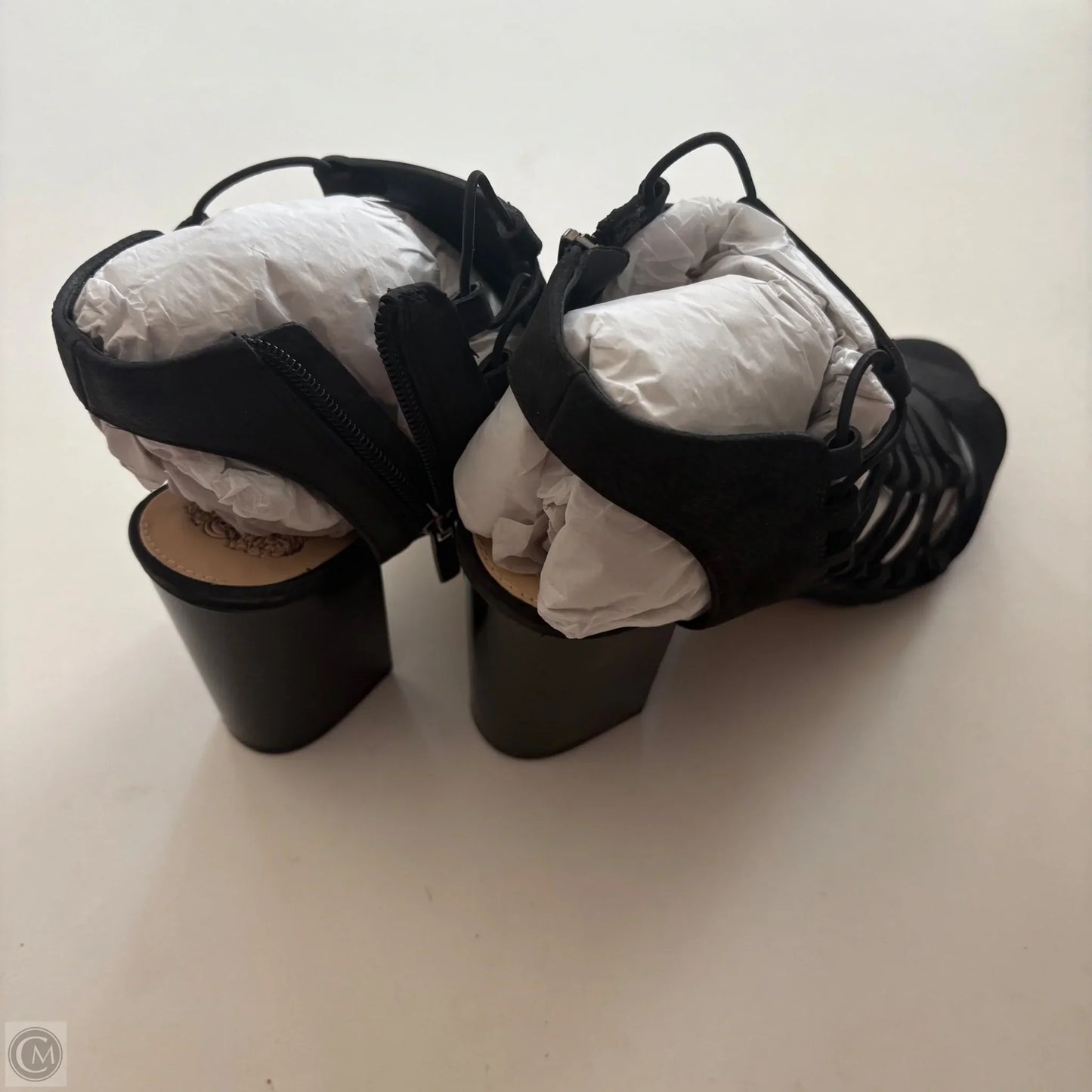 Sandals Heels Block By Vince Camuto In Black, Size: 9.5