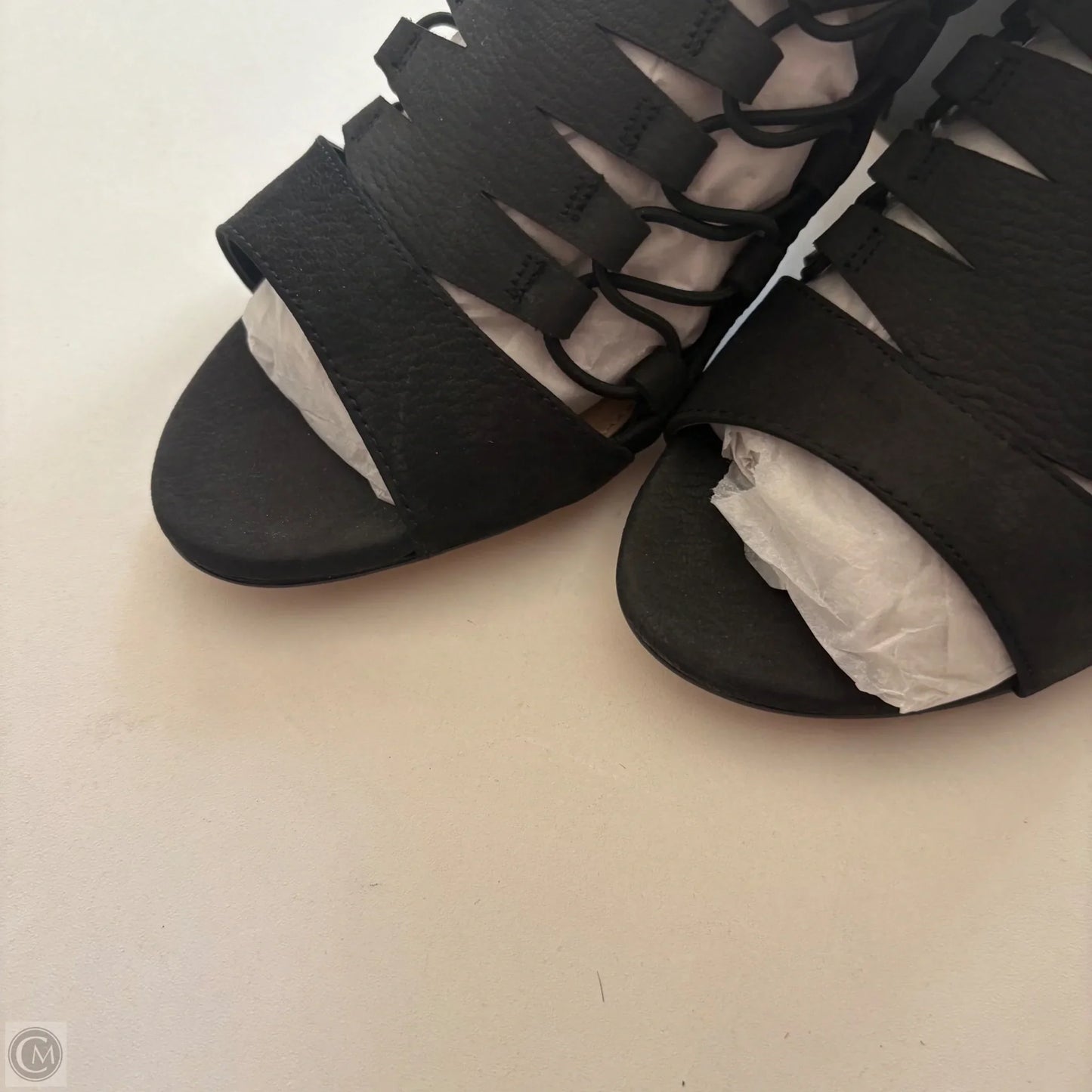 Sandals Heels Block By Vince Camuto In Black, Size: 9.5