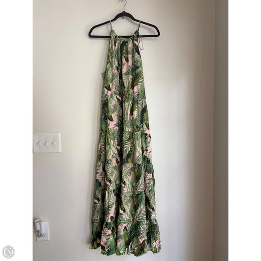 Dress Party Long By Vince Camuto In Green & Pink, Size: Xl