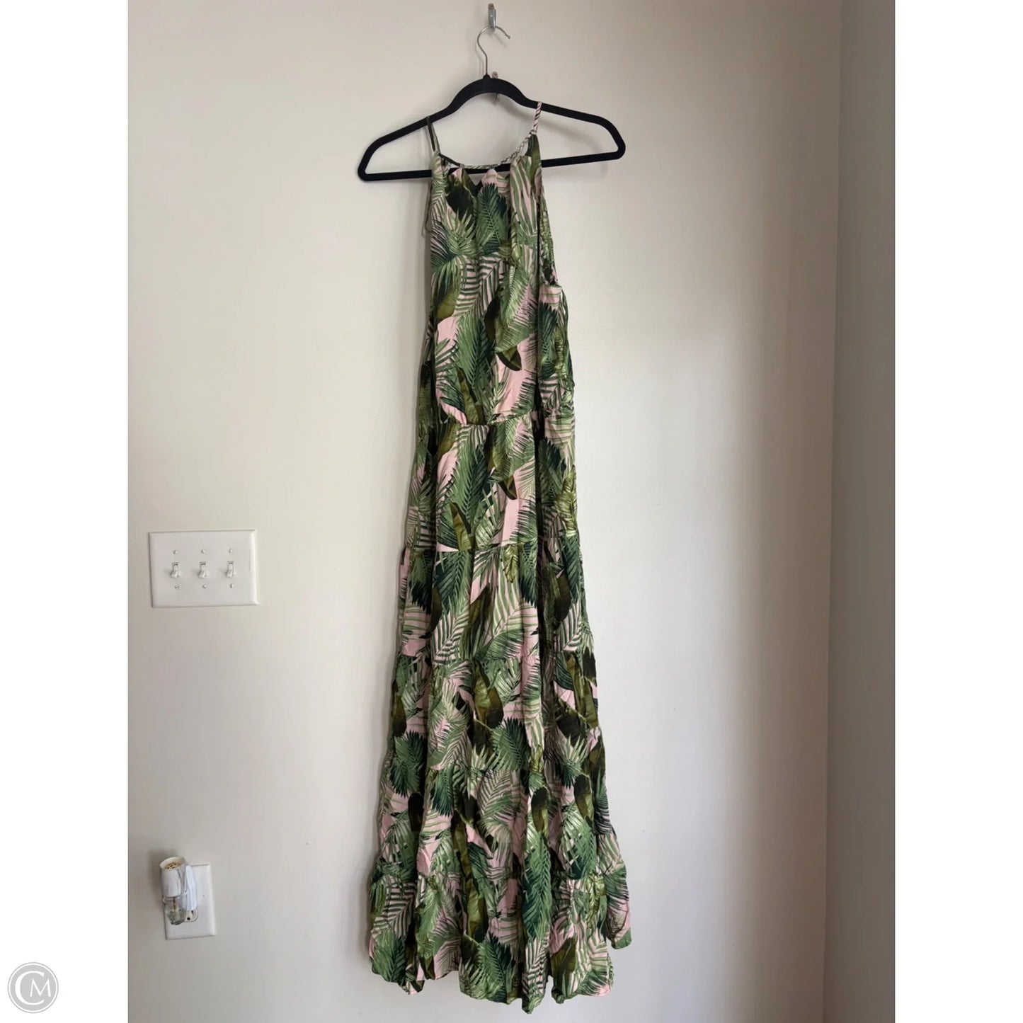 Dress Party Long By Vince Camuto In Green & Pink, Size: Xl