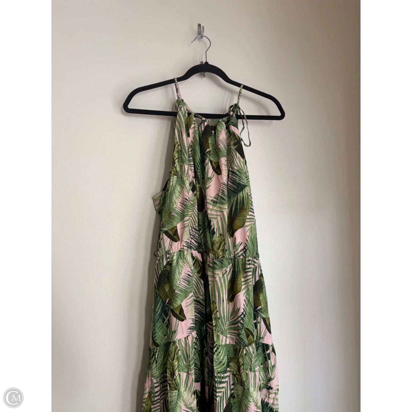 Dress Party Long By Vince Camuto In Green & Pink, Size: Xl