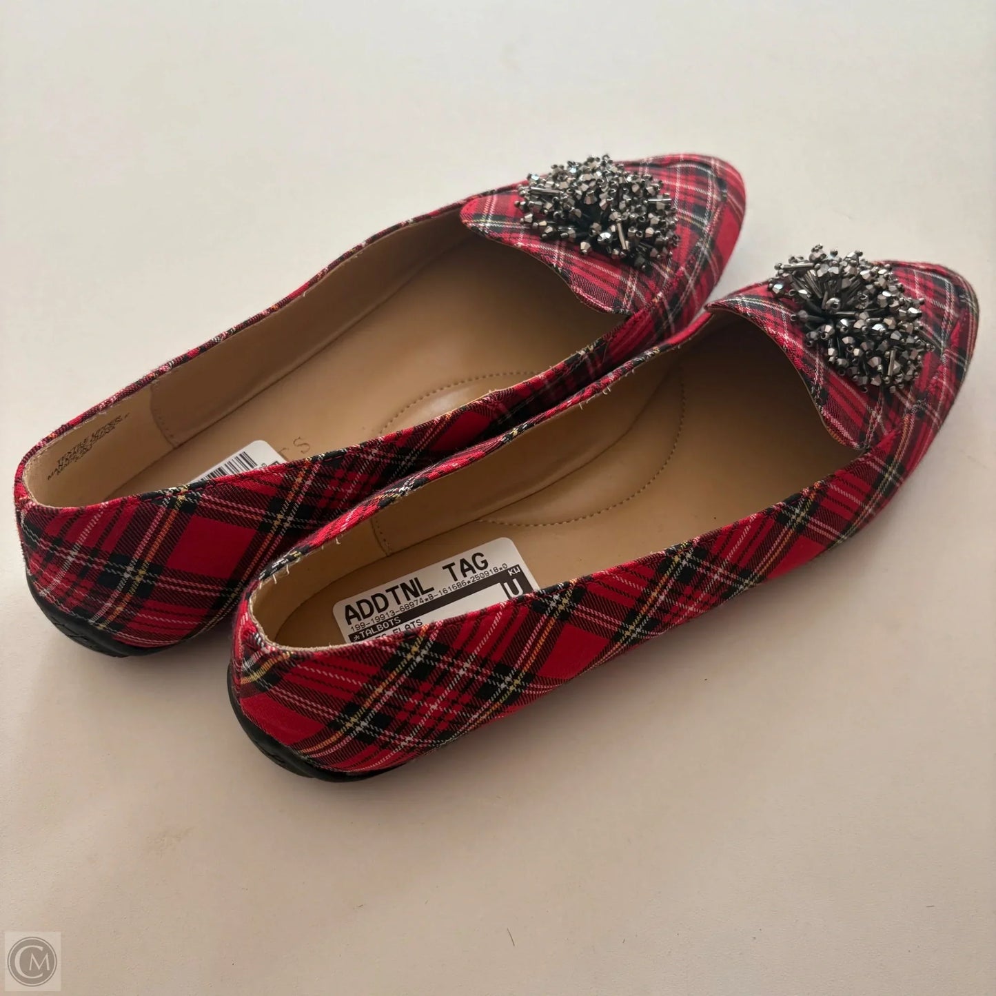 Shoes Flats By Talbots In Plaid Pattern, Size: 8.5
