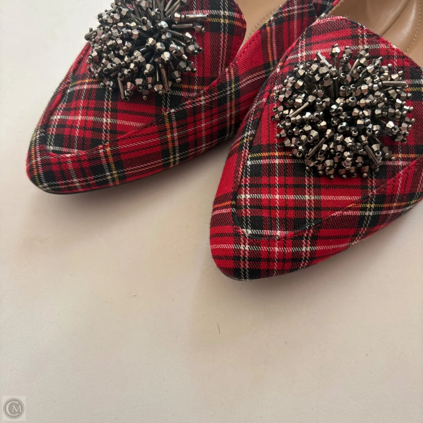Shoes Flats By Talbots In Plaid Pattern, Size: 8.5