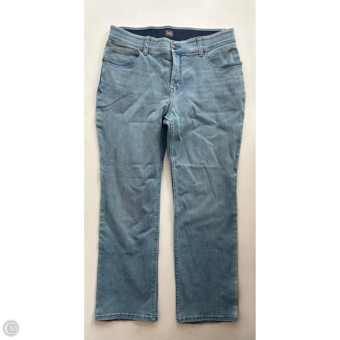 Jeans Straight By Lee In Blue, Size: 14